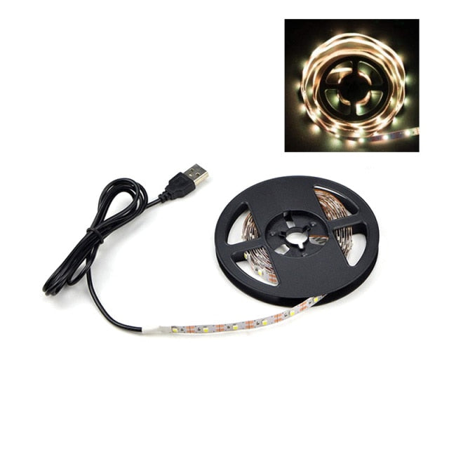 3M 5M 5V LED Strip Light Bluetooth TV Backlight USB 2835 SMD HDTV 1M 2M Tape Lamp Diode Flexible PC Desk Screen RGB Home Decor