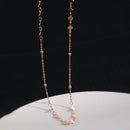 925 Sterling Silver Peach Heart Choker Necklace Clavicle Chain Short Choker Necklace For Women Fine Jewelry Brithday Gift