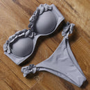 Animal Print Leopard Bikini Push Up Swimsuit Sexy Women Bikini Set 2021 Brazilian Thong Bathing Suit Bandeau Beach Wear Swimwear