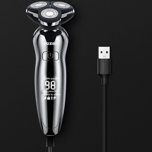 Electric Shaver For Men 4D Razor Beard Trimmer USB 3 Blades Portable Water Proof electric shavers Hair Clipper Facial Epilato