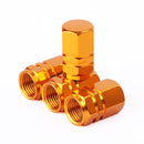 4PCS Valve Caps Aluminum Alloy Tire Valve Stem Covers for Motorcycles Trucks Cars Bikes Schrader Valve Caps Bicycle Accessories