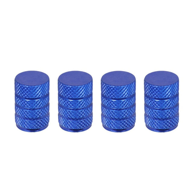 4PCS Valve Caps Aluminum Alloy Tire Valve Stem Covers for Motorcycles Trucks Cars Bikes Schrader Valve Caps Bicycle Accessories