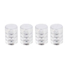 4PCS Valve Caps Aluminum Alloy Tire Valve Stem Covers for Motorcycles Trucks Cars Bikes Schrader Valve Caps Bicycle Accessories