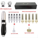 NEW 2 IN 1High Pressure Hyaluronic Acid Pen High density metal For Anti Wrinkle Lip injection hyaluron gun atomizer hyaluron pen