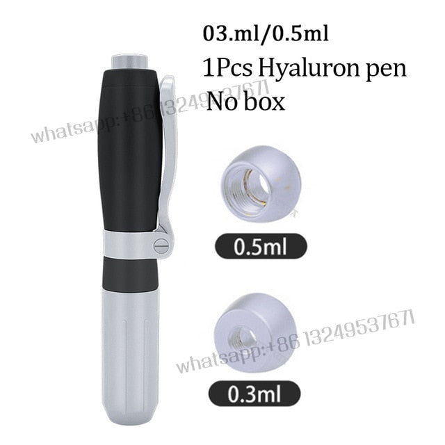 Hyaluron Pen 2 in1 0.3 0.5ML Heads Hyaluronic Acid Pen For Anti Wrinkle Lifting Lip Hyaluron Gun Atomizer Lip Injection Pen Acid