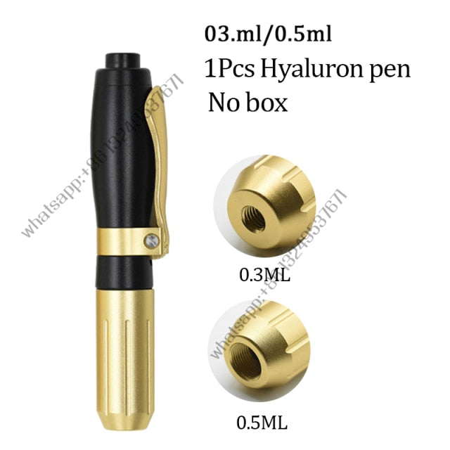 Hyaluron Pen 2 in1 0.3 0.5ML Heads Hyaluronic Acid Pen For Anti Wrinkle Lifting Lip Hyaluron Gun Atomizer Lip Injection Pen Acid