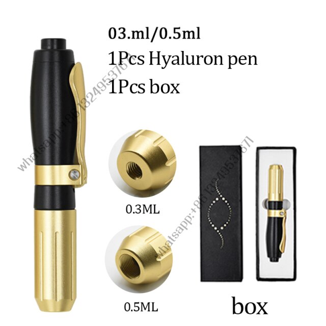 Hyaluron Pen 2 in1 0.3 0.5ML Heads Hyaluronic Acid Pen For Anti Wrinkle Lifting Lip Hyaluron Gun Atomizer Lip Injection Pen Acid