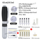 Hyaluron Pen 2 in1 0.3 0.5ML Heads Hyaluronic Acid Pen For Anti Wrinkle Lifting Lip Hyaluron Gun Atomizer Lip Injection Pen Acid