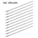 10pcs/set Disposable Tattoo 12g/14g/16g/18g/20g Piercing Needles For Navel Nipple Ear Nose Lip Tattoo Piercing Needles Kit Tool