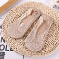 1/2 Pairs Fashion Women Girls Summer Socks Style Lace Flower Short Sock Antiskid Invisible Ankle 2020 Sox Sock Slippers