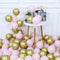 20pcs Pink Silver Confetti balloons Set Chrome metallic ballon Birthday Party Wedding Decoration Wedding Anniversary globals