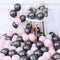 20pcs Pink Silver Confetti balloons Set Chrome metallic ballon Birthday Party Wedding Decoration Wedding Anniversary globals