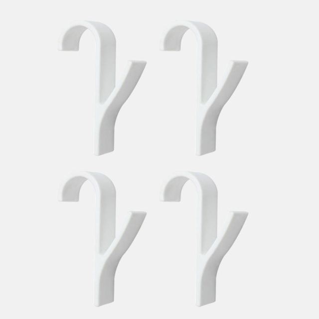 High Quality Hanger For Heated Towel Radiator Rail Clothes Hanger Bath Hook Holder Percha Plegable Scarf Hanger White 6pcs