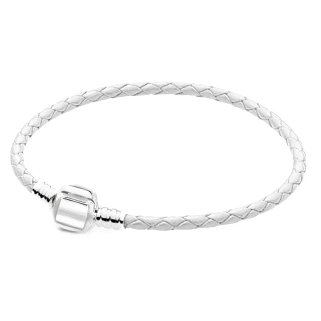 Boosbiy Silver Plated Cute Owl Snake Chain Charm Bracelet For Women Fashion Brand Bracelets DIY Jewelry Gift Making