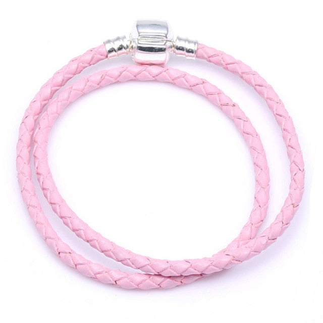 Boosbiy Silver Plated Cute Owl Snake Chain Charm Bracelet For Women Fashion Brand Bracelets DIY Jewelry Gift Making