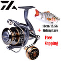 New High Quality Max Drag 21KG Spool Fishing Reel Gear 5.2:1 Ratio High Speed Spinning Reel Casting Reel Carp For Saltwater