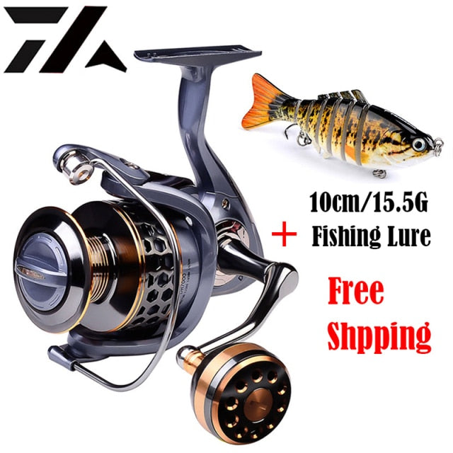 New High Quality Max Drag 21KG Spool Fishing Reel Gear 5.2:1 Ratio High Speed Spinning Reel Casting Reel Carp For Saltwater