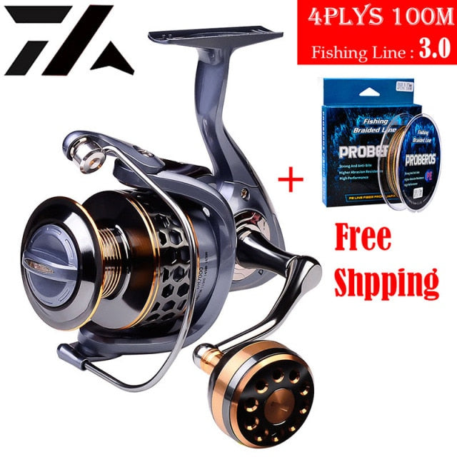 New High Quality Max Drag 21KG Spool Fishing Reel Gear 5.2:1 Ratio High Speed Spinning Reel Casting Reel Carp For Saltwater