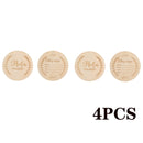 Wooden Baby Month Milestone Card Newborn Birth Month Birthday Milestone Wooden Teether Baby Kids Photography Props Toy