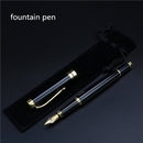 Golden text custom engraved Fountain Pen Office school commemorate gift full metal pen Student writing stationery