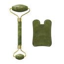 Drop Shipping Jade Face Roller Gua Sha Facial Massager 100% Natural Real Stone Gouache Scraper Face Skin Care Massage Tools