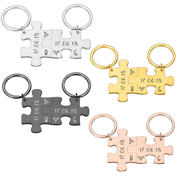 2 Pcs Boyfriend Gift Key chain for Women Men Couple Keychain Gifts for Husband Wife Boyfriend Girlfriend Valentines Day Gift