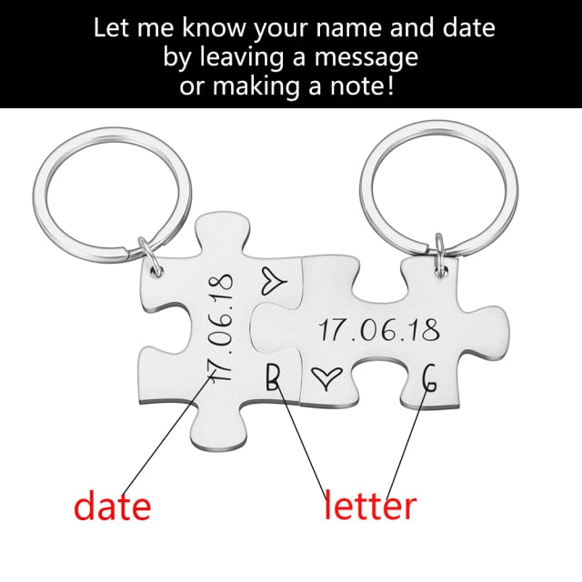 2 Pcs Boyfriend Gift Key chain for Women Men Couple Keychain Gifts for Husband Wife Boyfriend Girlfriend Valentines Day Gift