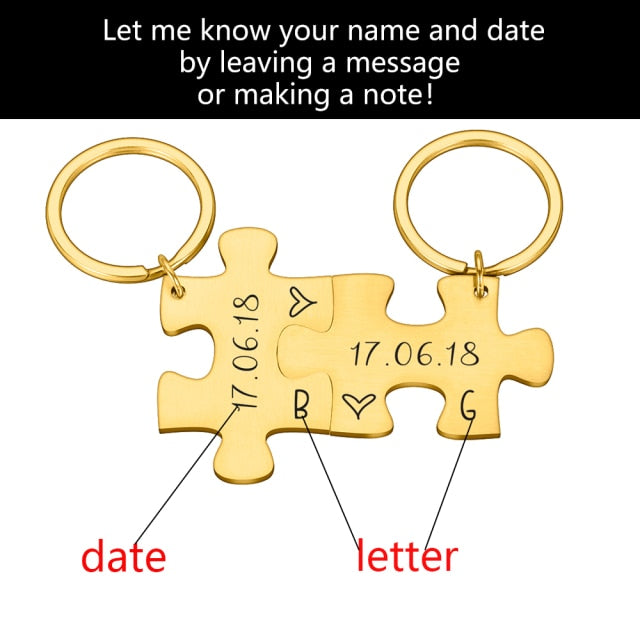 2 Pcs Boyfriend Gift Key chain for Women Men Couple Keychain Gifts for Husband Wife Boyfriend Girlfriend Valentines Day Gift