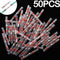 10/50PCS Thermal Shrinkage  Electrical Car Wires Connector Solder  Extrusion Terminals Block Cable Termination Wireway Clamping