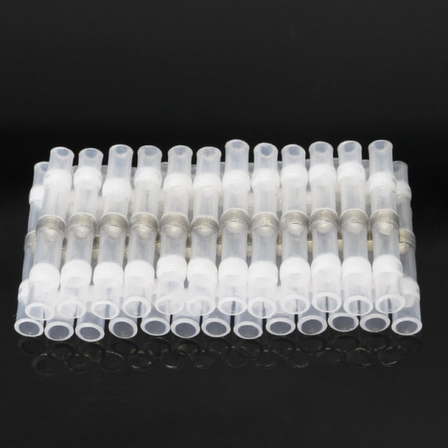 10/50PCS Thermal Shrinkage  Electrical Car Wires Connector Solder  Extrusion Terminals Block Cable Termination Wireway Clamping