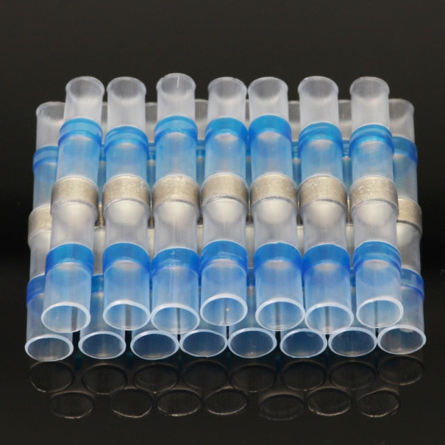 10/50PCS Thermal Shrinkage  Electrical Car Wires Connector Solder  Extrusion Terminals Block Cable Termination Wireway Clamping