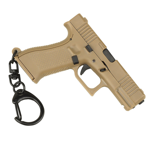 Tactical Pistol Shape Keychain Mini Portable Decorations Detachable G-45 Gun Weapon Keyring Key Chain Ring Trend Gift