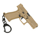 Tactical Pistol Shape Keychain Mini Portable Decorations Detachable G-45 Gun Weapon Keyring Key Chain Ring Trend Gift