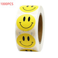 Smiley Face Sticker Kids Reward Sticker Yellow Dots Labels Happy Smile Face Sticker Kids Toys School Teacher Student Stationery