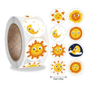 Smiley Face Sticker Kids Reward Sticker Yellow Dots Labels Happy Smile Face Sticker Kids Toys School Teacher Student Stationery