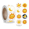 Smiley Face Sticker Kids Reward Sticker Yellow Dots Labels Happy Smile Face Sticker Kids Toys School Teacher Student Stationery