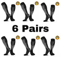 1/2/3/4/5/6/7 Pairs Compression Socks Fit Varicose Veins Football Soccer Stockings 30Mm Men Women Socks For Running Cycling Sock