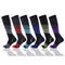 1/2/3/4/5/6/7 Pairs Compression Socks Fit Varicose Veins Football Soccer Stockings 30Mm Men Women Socks For Running Cycling Sock