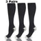 1/2/3/4/5/6/7 Pairs Compression Socks Fit Varicose Veins Football Soccer Stockings 30Mm Men Women Socks For Running Cycling Sock