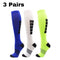 1/2/3/4/5/6/7 Pairs Compression Socks Fit Varicose Veins Football Soccer Stockings 30Mm Men Women Socks For Running Cycling Sock