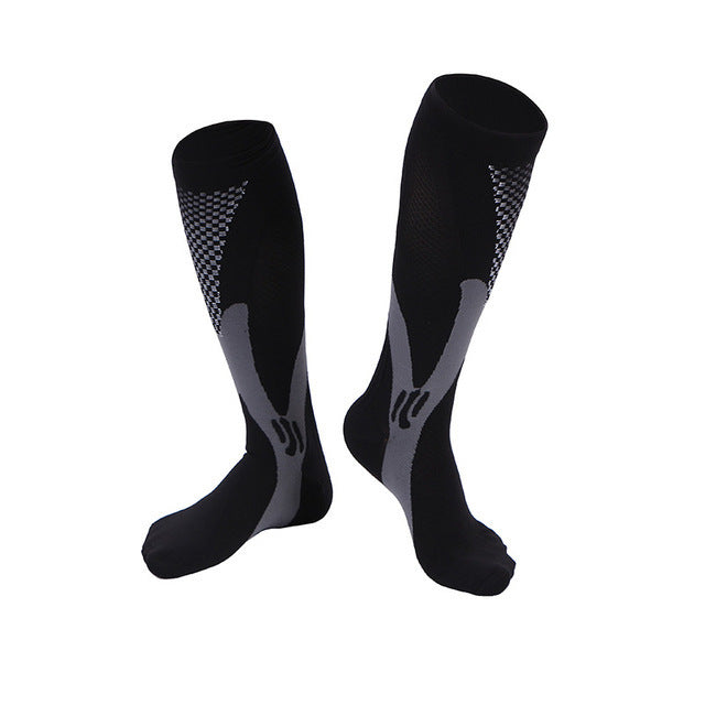 1/2/3/4/5/6/7 Pairs Compression Socks Fit Varicose Veins Football Soccer Stockings 30Mm Men Women Socks For Running Cycling Sock