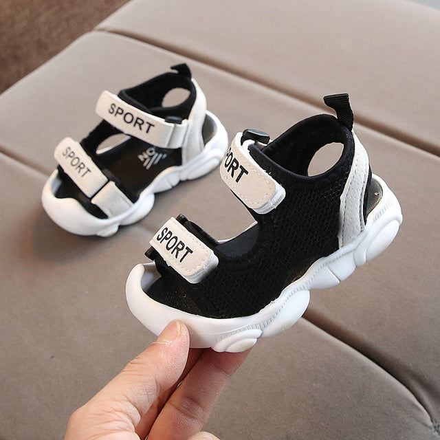 Summer Toddler Sandals Baby Girl Shoes Solid Color Net Cloth Breathable Boys Sneakers Kids Infant Sport Girls Sandals SYJ035