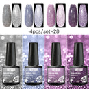 Mtssii 10Pcs/set Color Gel Nail Polish Set 100 Colors Semi Permanent UV Led Gel Varnish Soak Off Nail Lacquers Base Top Coat