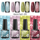 Mtssii 10Pcs/set Color Gel Nail Polish Set 100 Colors Semi Permanent UV Led Gel Varnish Soak Off Nail Lacquers Base Top Coat