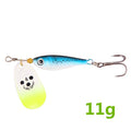 1PCS Rotating Metal Spinner Fishing Lure Hard Bait11g15g20g Artificial Bait Wobblers Fishing Bait Carp Bass Pike Fishing Tackle