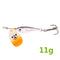 1PCS Rotating Metal Spinner Fishing Lure Hard Bait11g15g20g Artificial Bait Wobblers Fishing Bait Carp Bass Pike Fishing Tackle