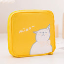OYOREFD Waterproof Tampon Storage Bag Cute Sanitary Pad Pouches Portable Makeup Lipstick Key Earphone Data Cables Organizer