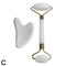 2pcs/Set Kamien Gua Sha Stone For Face Massage Rose Quartz Jade Stone Face Massage Roller Gua Sha Scraper Board Face