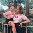 Rainbow Mother Daughter T-shirts Summer Family Matching Outfits Mom Baby Mommy and Me Tee-shirt Clothes Woman Girls Cotton Tops