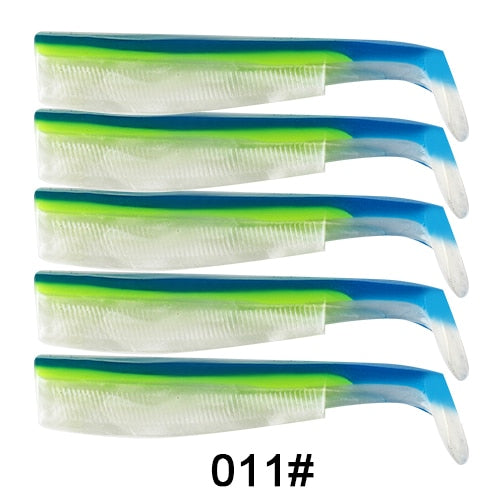 FTK black minnow jig head fishing lure soft pike lure 5g/12g/ 25g bass fishing shad soft bait boat code seabass bait for Zand